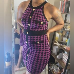 Purple Sweater Dress